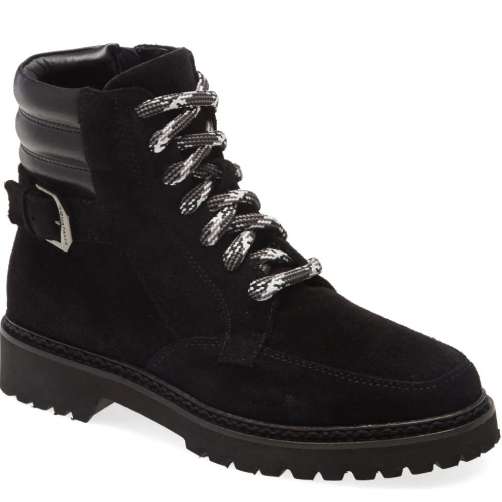 Mayra Weatherproof Lace-Up Boot (Aquatalia, size: 7, color: Black, waterproof)
